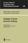 Multiple Criteria Decision Making : Proceedings of the Twelfth International Conference Hagen (Germany) - eBook