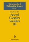 Several Complex Variables III : Geometric Function Theory - eBook