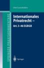 Internationales Privatrecht -- Art. 3-46 Egbgb - Book