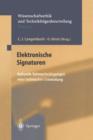 Elektronische Signaturen : Kulturelle Rahmenbedingungen Einer Technischen Entwicklung - Book
