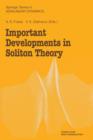 Important Developments in Soliton Theory - Book