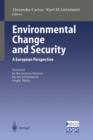 Environmental Change and Security : A European Perspective - Book