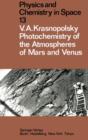 Photochemistry of the Atmospheres of Mars and Venus - Book