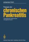 Therapie der Chronischen Pankreatitis - Book