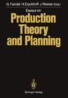 Essays on Production Theory and Planning - Book