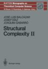Structural Complexity II - Book