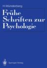 Fruhe Schriften zur Psychologie - Book