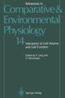 Advances in Comparative and Environmental Physiology : Interaction of Cell Volume and Cell Function Volume 14 - Book