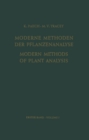 Modern Methods of Plant Analysis/Moderne Methoden der Pflanzenanalyse - eBook