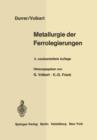 Metallurgie der Ferrolegierungen - Book