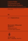 Stochastic Differential Systems I : Filtering and Control A Function Space Approach - eBook