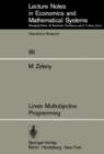 Linear Multiobjective Programming - eBook