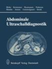Abdominale Ultraschalldiagnostik - Book