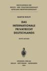 Das Internationale Privatrecht Deutschlands - Book