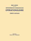 Orthopadisch-Chirurgische Operationslehre - Book