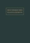Biochemisches Handlexikon : IX. Band (2. Erganzungsband) - Book
