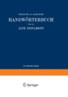 Wilhelm Gesenius’ Hebraisches und Aramaisches Handworterbuch uber das Alte Testament - Book