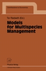 Models for Multispecies Management - eBook