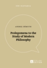 Prolegomena to the Study of Modern Philosophy - eBook