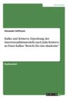 Kafka und Kristeva : Erprobung des Intertextualitatsmodells nach Julia Kristeva an Franz Kafkas Bericht fur eine Akademie - Book