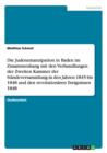 Die Judenemanzipation in Baden im Zusammenhang mit den Verhandlungen der Zweiten Kammer der Standeversammlung in den Jahren 1845 bis 1848 und den revolutionaren Ereignissen 1848 - Book