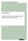 Analysis of Unit 4 : Love Reading of the Textbook Cornelsen G 21 A6 - Book