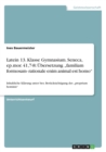 Latein 13. Klasse Gymnasium. Seneca, Ep.Mor. 41,7-8 : bersetzung "familiam Formosam- Rationale Enim Animal Est Homo - Book