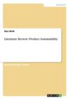 Literature Review : Product Sustainability - Book