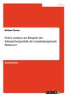 Policy-Analyse Am Beispiel Der Klimaschutzpolitik Der Landeshauptstadt Hannover - Book