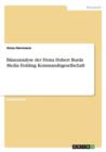 Bilanzanalyse Der Firma Hubert Burda Media Holding Kommanditgesellschaft - Book