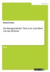 Zur Kurzgeschichte First Love, Last Rites von Ian McEwan - Book