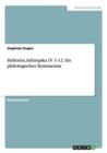 Heliodor, Aithiopika IV 1-12. Ein Philologischer Kommentar - Book