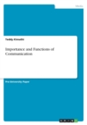 Importance and Functions of Communication - Book