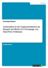 Archivarbeit in Der Gegenwartskunst Am Beispiel Des Werks 9/12 FrontPage Von Hans-Peter Feldmann - Book