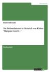 Die Liebesdiskurse in Heinrich von Kleists Marquise von O... - Book