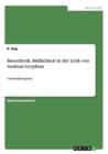 Barocklyrik. Bildlichkeit in der Lyrik von Andreas Gryphius : Unterrichtssequenz - Book