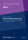Private Equity Investments : Drivers and Performance Implications of Investment Cycles - eBook
