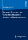 Corporate Governance aus der Sicht institutioneller Growth- und  Value-Investoren - Book