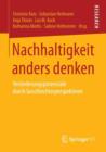 Nachhaltigkeit Anders Denken : Veranderungspotenziale Durch Geschlechterperspektiven - Book