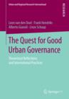 The Quest for Good Urban Governance : Theoretical Reflections and International Practices - Book