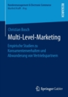 Multi-Level-Marketing : Empirische Studien Zu Konsumentenverhalten Und Abwanderung Von Vertriebspartnern - Book