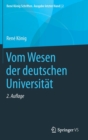 Vom Wesen der deutschen Universitat - Book