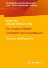 Forschungsmethoden Landschaftsarchitekturtheorie : Positionen und Perspektiven - Book
