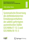 Systematische Bewertung des defektdominierten Ermudungsverhaltens der additiv gefertigten austenitischen Stahle X2CrNiMo17-12-2 und X2CrNiMo18-15-3 - Book