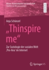 "Thinspire me" : Zur Soziologie der sozialen Welt 'Pro-Ana' im Internet - Book