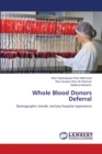 Whole Blood Donors Deferral - Book