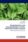 Developement and Standardisation of Anti-Diarrhoeal Herbal Capsule - Book