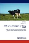 Milk Urea Nitrogen of Dairy Cows - Book