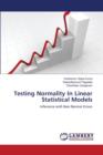 Testing Normality in Linear Statistical Models - Book