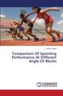 Comparison of Sprinting Performance at Different Angle of Blocks - Book